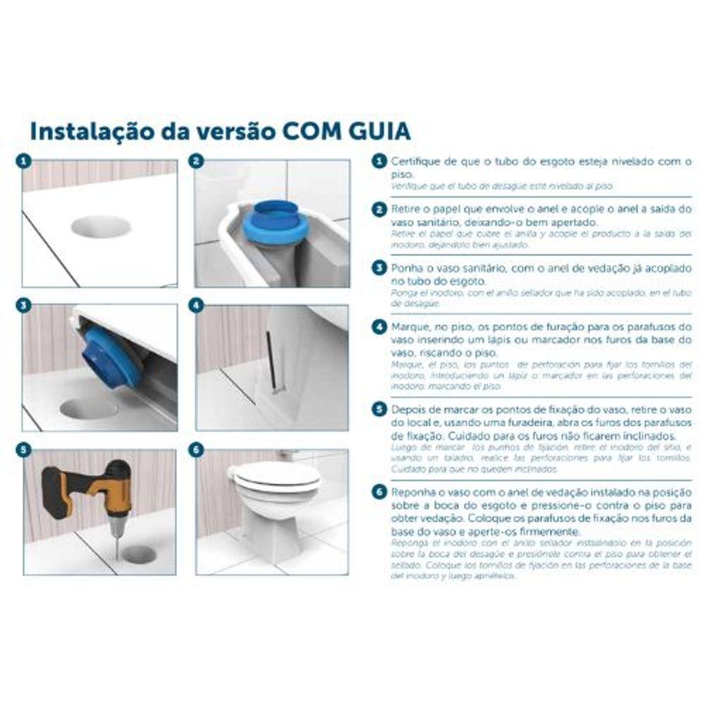 Anel De Vedação P- Vaso Sanitário C- Guia Blukit - 2