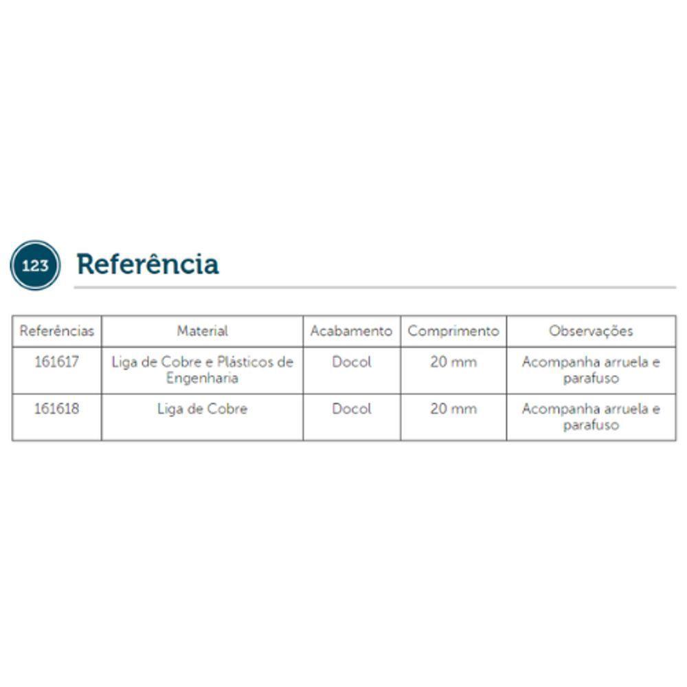 Prolongador P- Registro De Pressão Gaveta Padrão Docol 20mm - 5