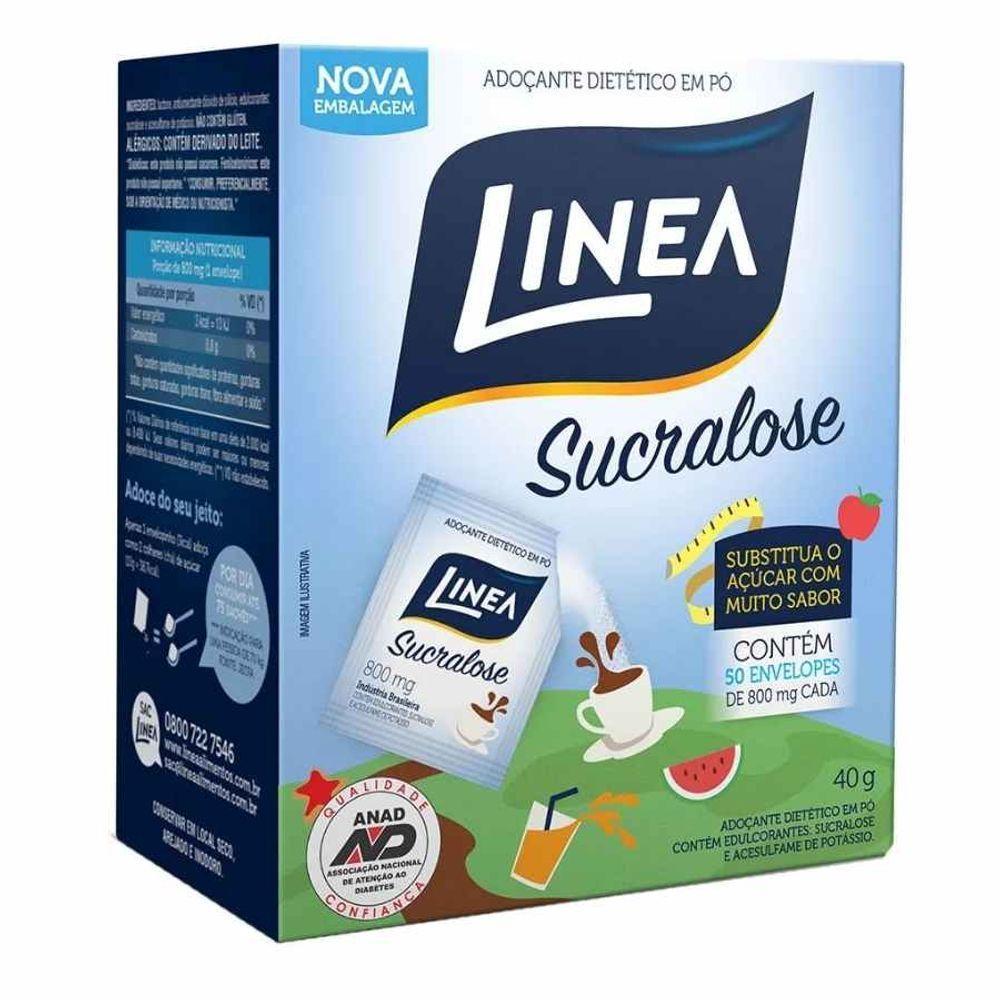 Adoçante Sucralose Com 50 Saches Linea - 1