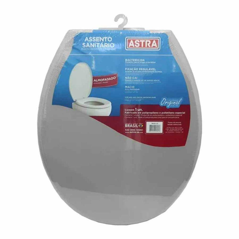 Assento Sanitário Astra Tpk-as Cinza Almofada - 1