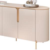 Kit Aparador Buffet Lia Com Cristaleira Tarsila Orgânico D05 Off White Freijó - 5