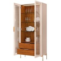 Kit Aparador Buffet Lia Com Cristaleira Tarsila Orgânico D05 Off White Freijó - 6