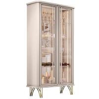 Kit Aparador Buffet Bar Living Santiago Cristaleira Adega Síria E Espelho Ibiza B01 Off White - 5