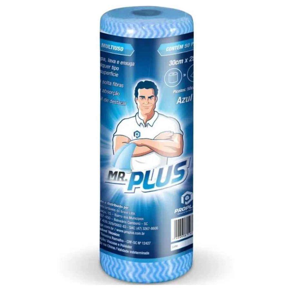 Pano Multiuso Mr.plus Mini Azul 25m X 30 Cm - 1