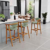 Banqueta Alta Para Cozinha Bancada Bar Sala De Jantar Fixa Cecília L02 Bouclê Oliva - 5