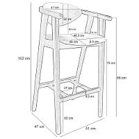 Banqueta Alta Para Cozinha Bancada Bar Sala De Jantar Fixa Cecília L02 Suede Verde Musgo - 7