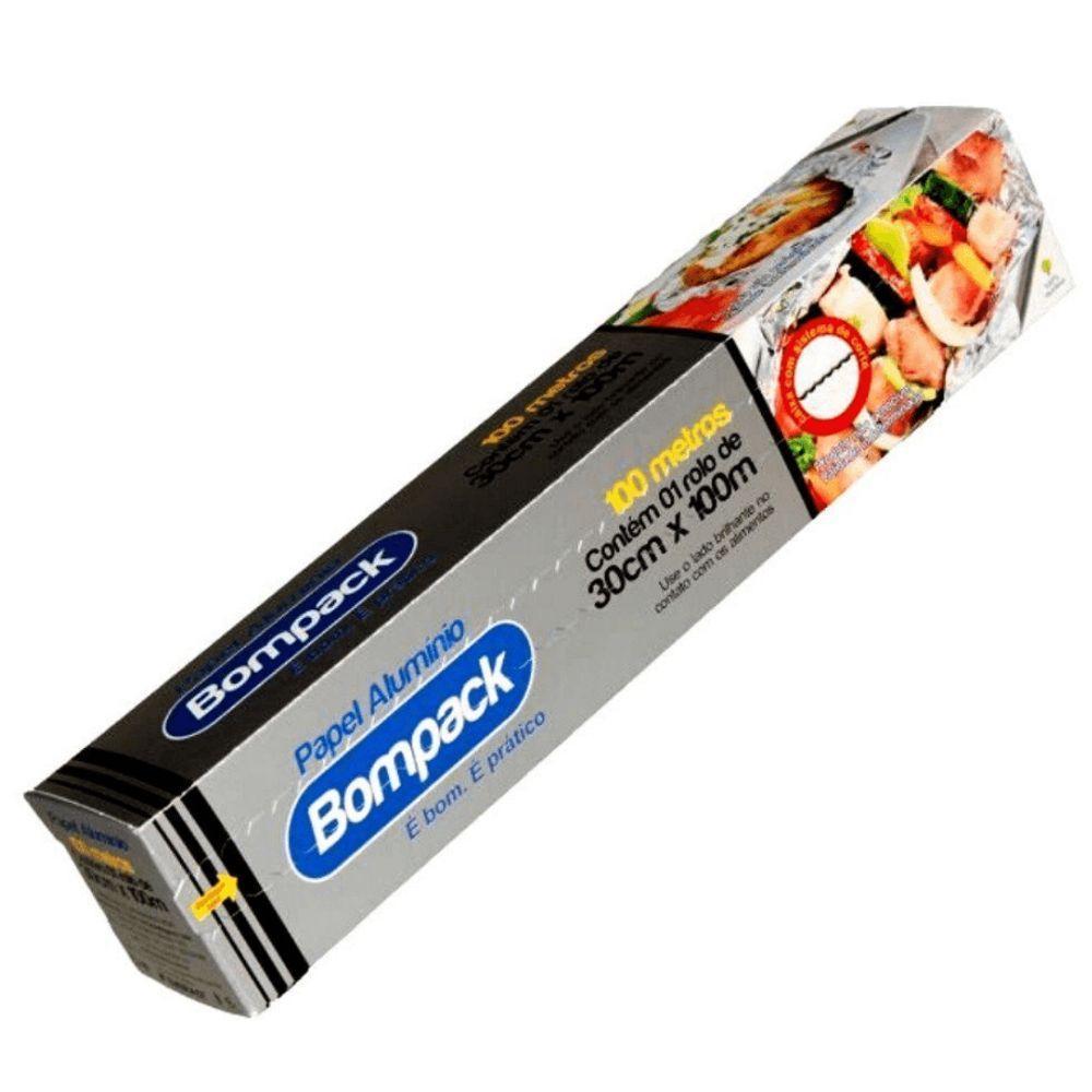 Papel Aluminio 0,30x100 Mts Bompack - 1
