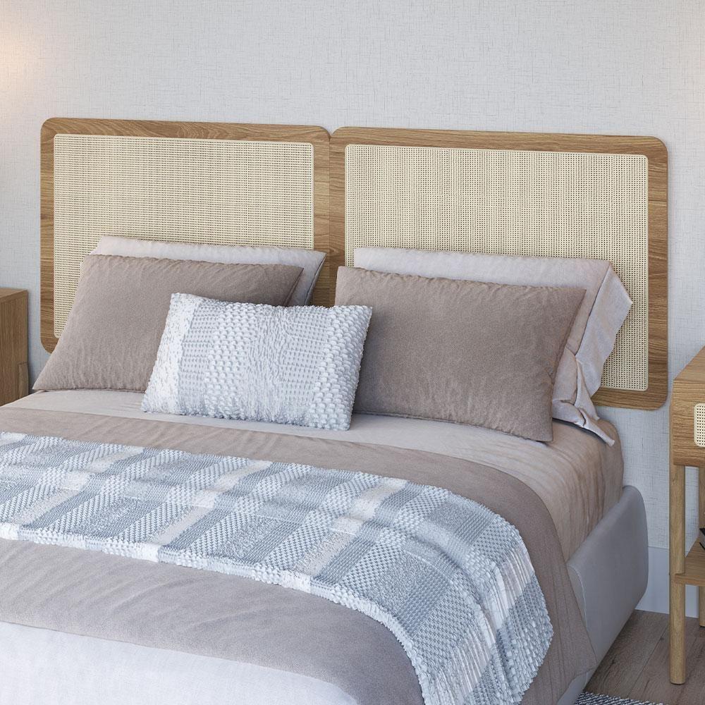 Cabeceira Cama Box Casal Queen Painel Com Telinha 160cm Moss A03 Hanover - 4