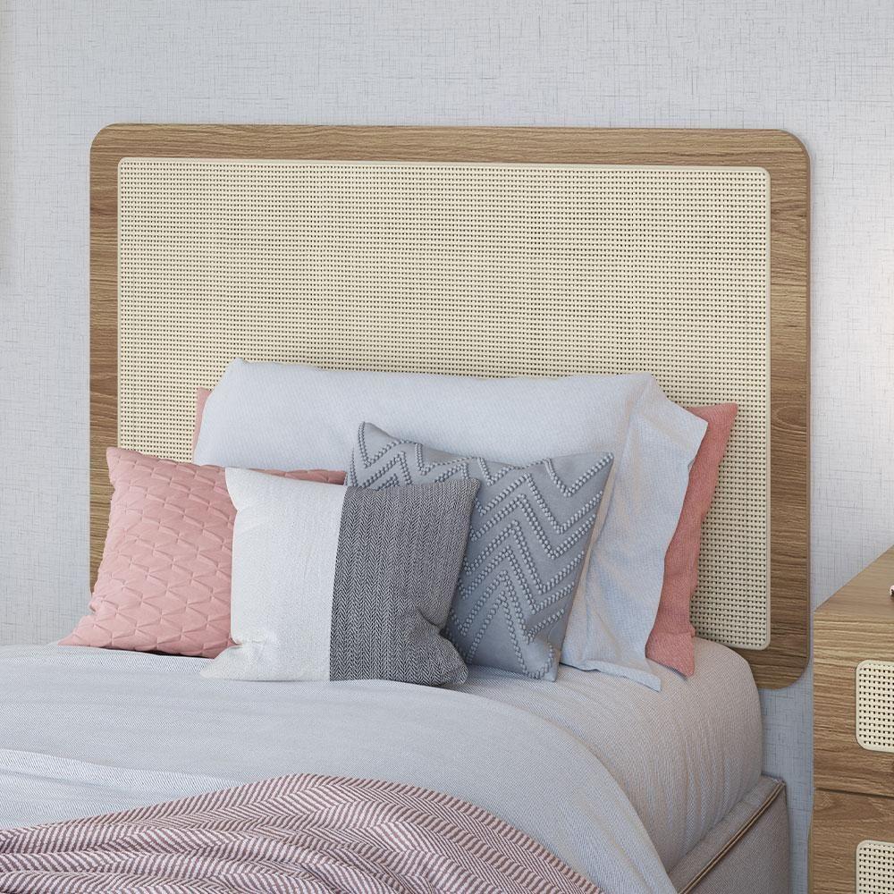 Cabeceira Cama Box Solteiro Painel Com Telinha 90cm Moss A03 Hanover - 3