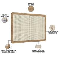 Cabeceira Cama Box Solteiro Painel Com Telinha 90cm Moss A03 Hanover