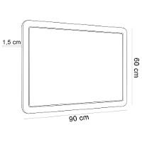 Cabeceira Cama Box Solteiro Painel Com Telinha 90cm Moss A03 Hanover - 5