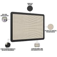 Cabeceira Cama Box Solteiro Painel Com Telinha 90cm Moss A03 Nero - 3