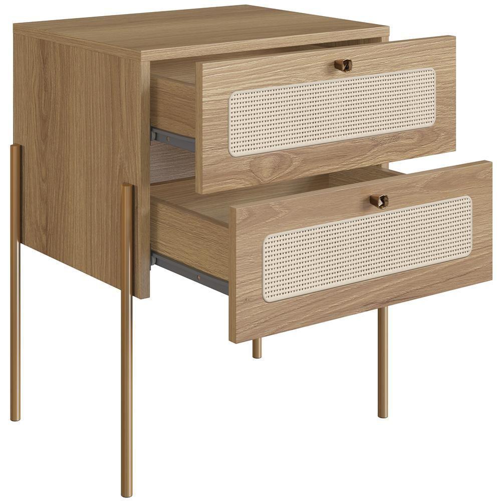 Cabeceira Casal Queen 160cm E 2 Mesas Laterais 2 Gavetas Industrial Indy A03 Hanover - 4