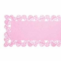 Caminho De Mesa Borda Ovo Rosa C/1 - 1