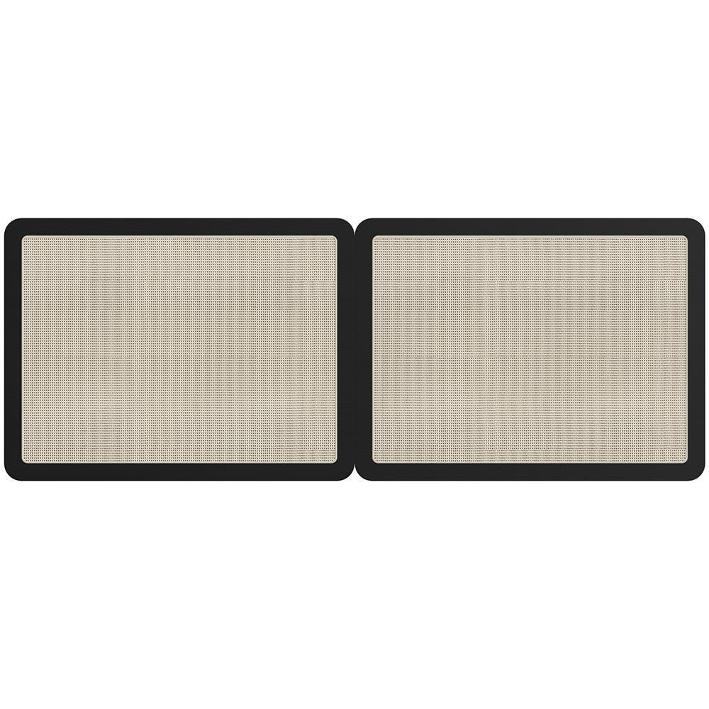 Cabeceira Casal Queen 160cm E 2 Mesas Laterais 2 Gavetas Industrial Indy A03 Nero - 3