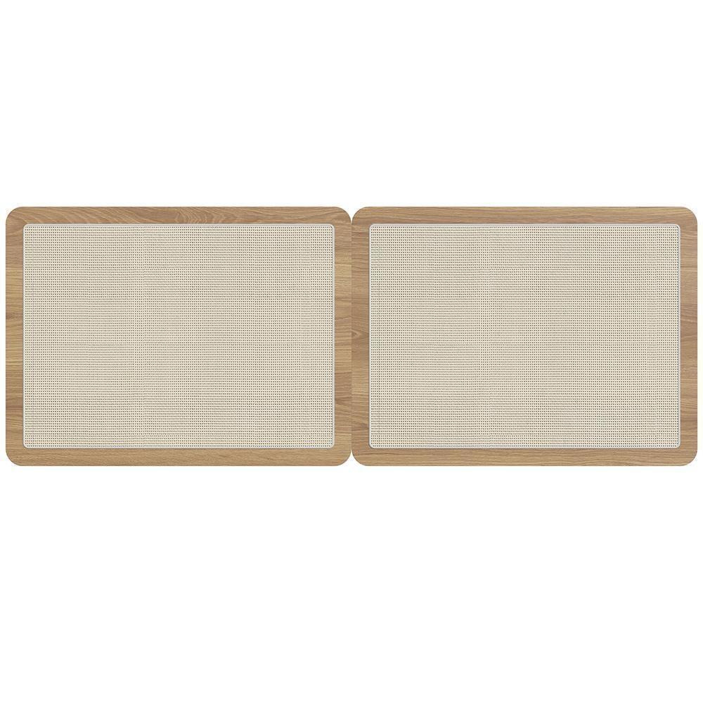 Cabeceira Casal Queen 160cm E 2 Mesas Laterais 2 Gavetas Madeira Moss A03 Hanover Roble - 3