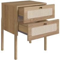 Cabeceira Casal Queen 160cm E 2 Mesas Laterais 2 Gavetas Madeira Moss A03 Hanover Roble - 2