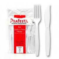Kit Garfo E Faca Master Branco Ref.6000 C/25 - 1
