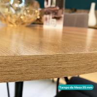 Conjunto Sala De Jantar Mesa E 6 Cadeiras Fênix Carraro Rose - 9