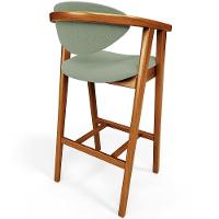 Kit 06 Banquetas Alta Para Cozinha Bancada Bar Sala De Jantar Fixa Cecília L02 Bouclê Oliva