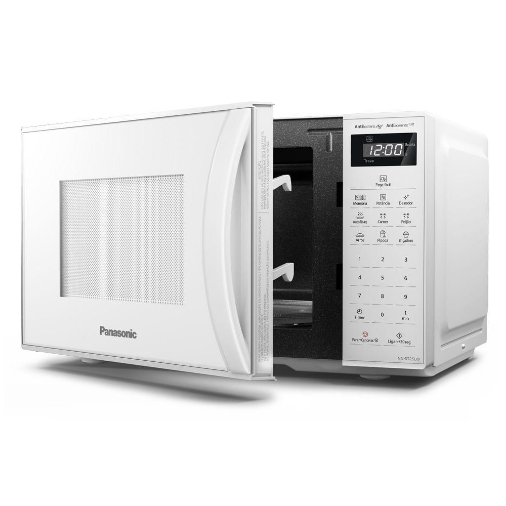 Micro-ondas Panasonic Tecnologia Antibactéria Ag 21L Branco - NN-ST25LWRU 110V - 4