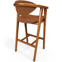 Kit 04 Banquetas Alta Cozinha Bancada Bar Sala De Jantar Fixa Cecília L02 Bouclê Terracota