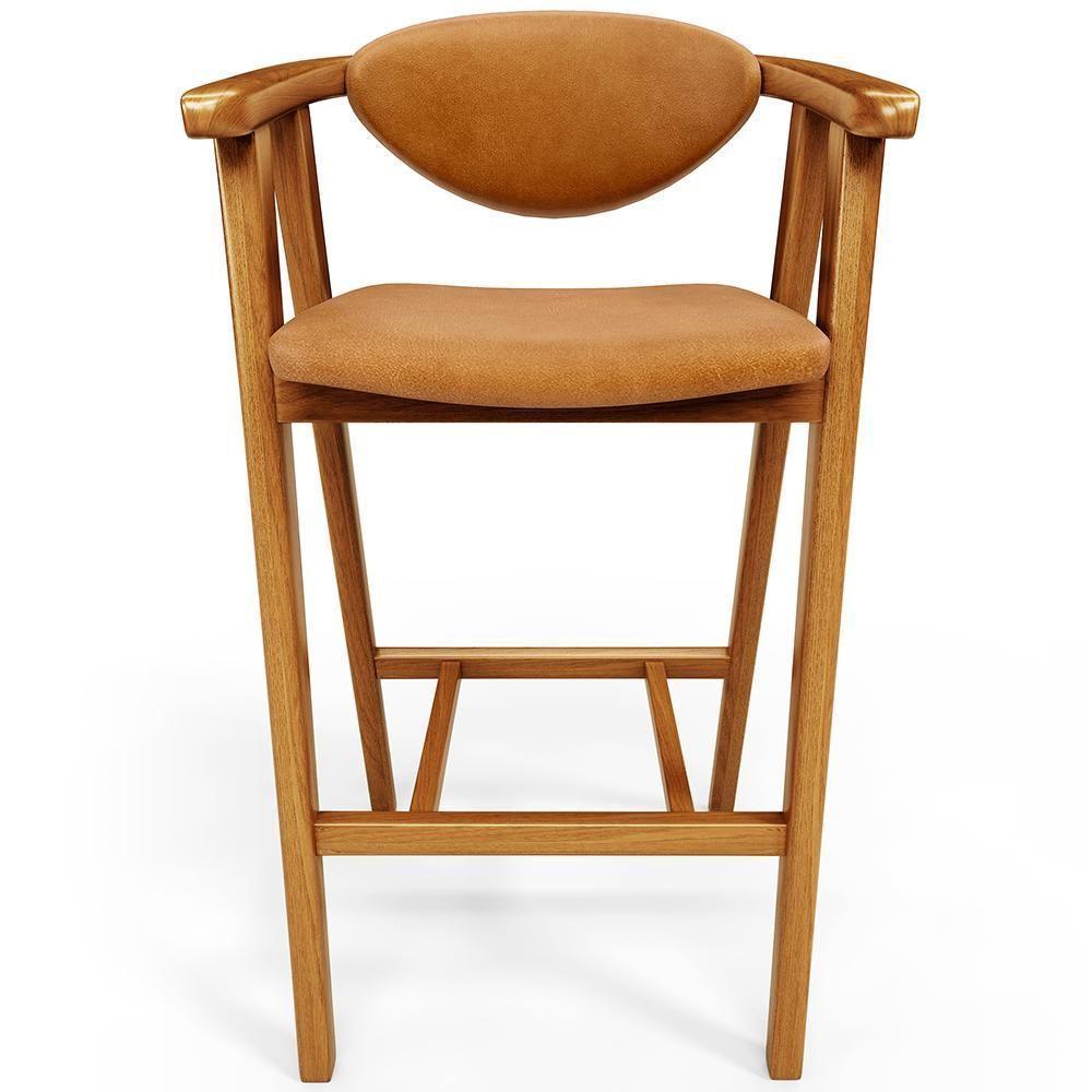 Kit 03 Banquetas Alta Cozinha Bancada Bar Sala De Jantar Fixa Cecília L02 Couríssimo Whisky - 5