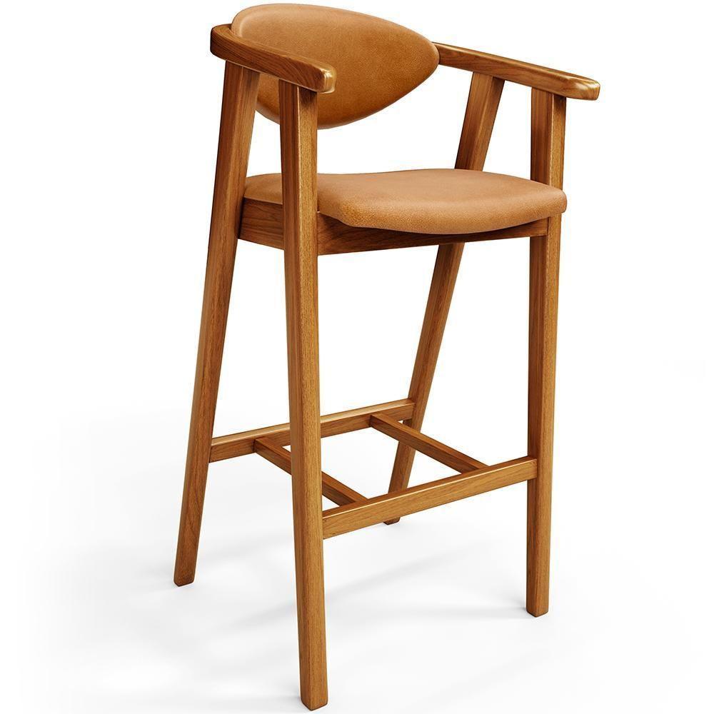 Kit 03 Banquetas Alta Cozinha Bancada Bar Sala De Jantar Fixa Cecília L02 Couríssimo Whisky - 6