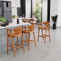 Kit 03 Banquetas Alta Cozinha Bancada Bar Sala De Jantar Fixa Cecília L02 Couríssimo Whisky - 2