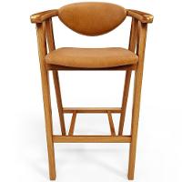 Kit 03 Banquetas Alta Cozinha Bancada Bar Sala De Jantar Fixa Cecília L02 Couríssimo Whisky - 5