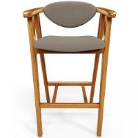 Kit 04 Banquetas Alta Para Cozinha Bancada Bar Sala De Jantar Fixa Cecília L02 Bouclê Bege - 6