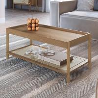 Mesa De Centro Para Sala De Estar Pés Madeira Moss A03 Hanover Roble - 2