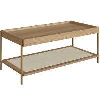 Mesa De Centro Para Sala De Estar Industrial Indy A03 Hanover Dourado - 2