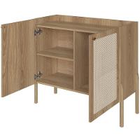 Balcão Aparador Cantinho Do Café Pés Madeira Moss A03 Hanover Roble - 3