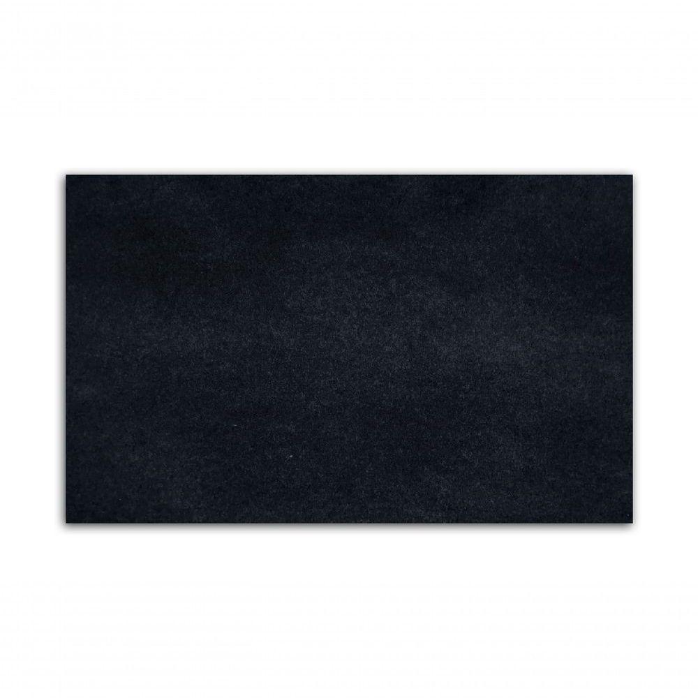 Tapete Carpete Simples Aveludado 2,00x2,50 Borda Sem Costura Preto - 3