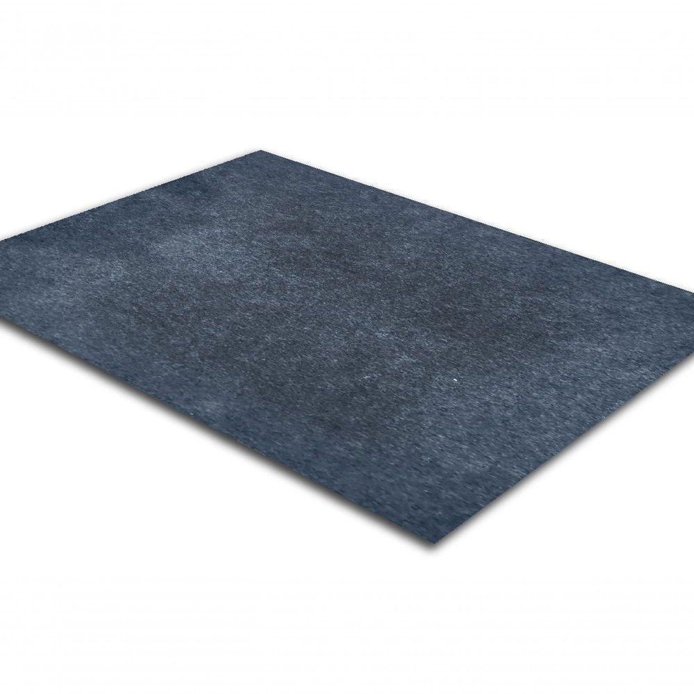 Tapete Carpete Simples Aveludado 2,00x2,50 Borda Sem Costura Grafite - 1