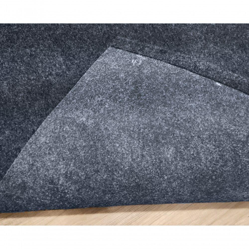 Tapete Carpete Simples Aveludado 2,00x2,50 Borda Sem Costura Grafite - 2