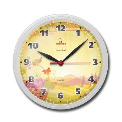 Relógio De Parede Omega 24cm Quartz Phr003 Diversos Modelos Branco Natureza