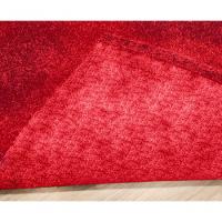 Tapete Carpete Simples Aveludado 2,00x3,00 Borda Sem Costura Vermelho Cereja - 2