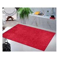 Tapete Carpete Simples Aveludado 2,00x2,50 Borda Sem Costura Vermelho Cereja - 5