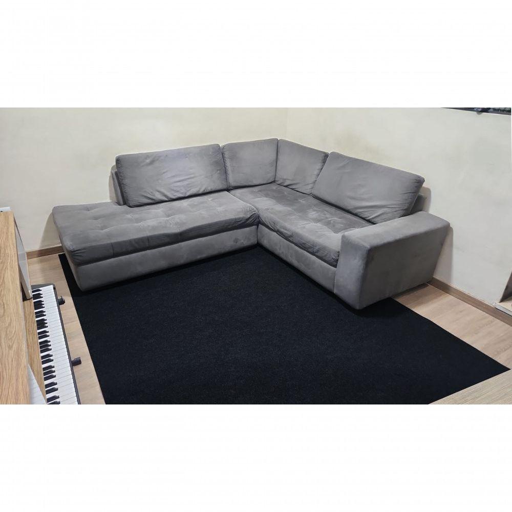 Tapete Carpete Simples Aveludado 2,00x3,00 Borda Sem Costura Preto - 4