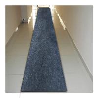 Tapete Passadeira Grande Aveludado 055x300 Borda Sem Costura Grafite