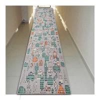 Tapete Passadeira Emborrachada Pvc Antiderrapante 0,65x3,00m Objetos Verdes - 7