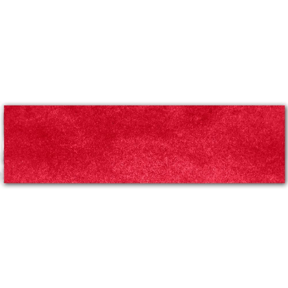 Tapete Passadeira Grande Aveludado 050x400 Borda Sem Costura Vermelho Cereja - 3