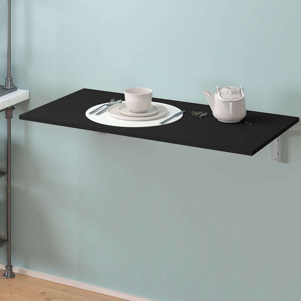 Kit 02 Pares Suporte Para Mesa Dobrável Retrátil 30cm H02 Mão Francesa Branco - 3