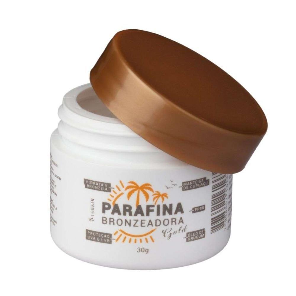 Kit Parafina Bronzeadora Gold 30g E Biq De Fita Amarelo Neon - 2