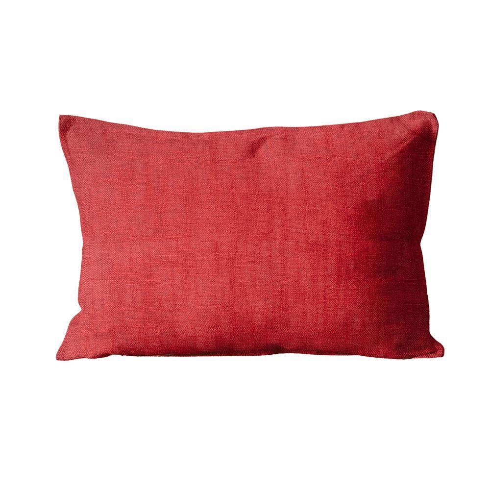 Capa P/ Almofada Lisa 30x50cm - Cap0070 - Vermelho - 1
