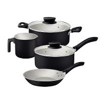 Jogo De Panelas Tramontina Linz 4 Peças Em Aluminio Antiaderente Starflon Max Preto - 1