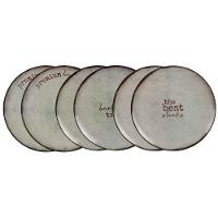 Kit Prato Raso Tramontina Churrasco Rustic Em Porcelana 28 Cm 6 Peças - 1