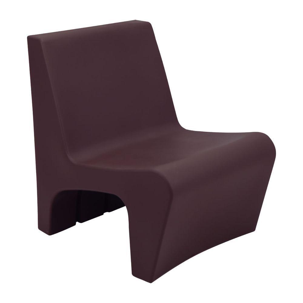 Poltrona Tramontina Berta Em Polietileno Marrom Café - 1